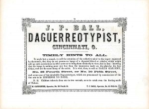 J. P. Ball, Daguerreotypist, Cincinnati, O.